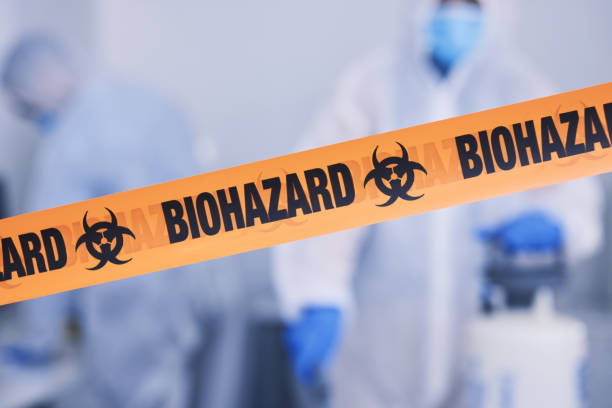 Professional Biohazard technician working in Palm Beach Gardens, FL